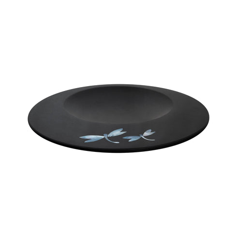 Black Limestone and Abalone Shell Platter